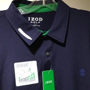 Izod blue/ green golf shirt